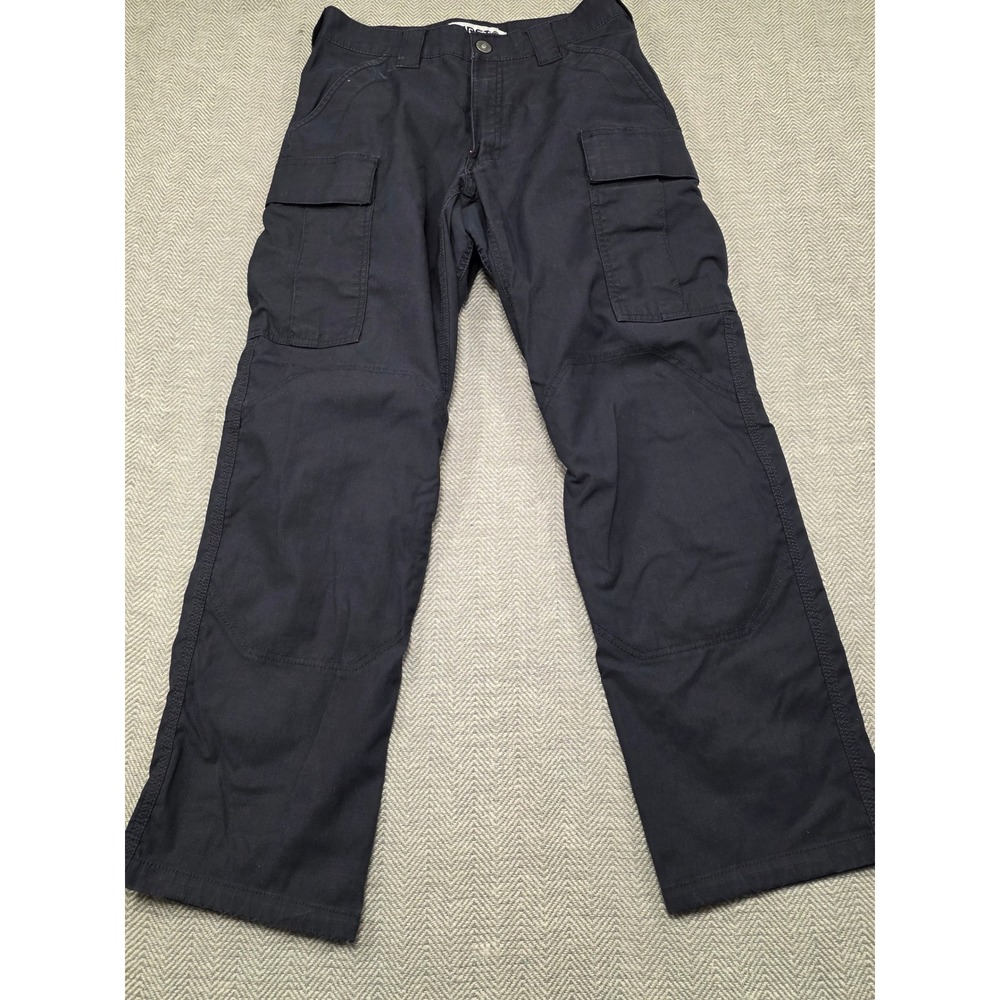 First Tactical V2 Cargo Pants Mens 30x30 Black Ripstop Tactical Work Trousers